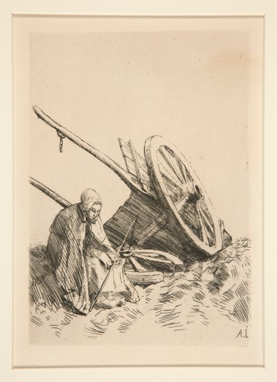 La Charette Brisee (壊れたカート) 作： Alphonse Legros