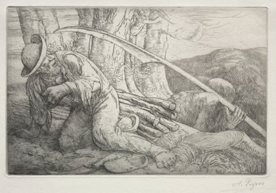 死と木こり5thプレート。 作： Alphonse Legros