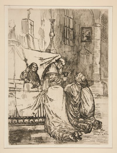 聖体拝領 作： Alphonse Legros