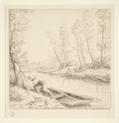 川の朝 作： Alphonse Legros