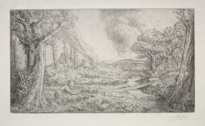 風景 作： Alphonse Legros