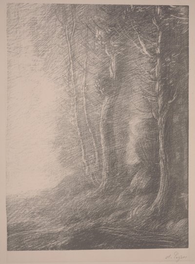 風景（リト） 作： Alphonse Legros