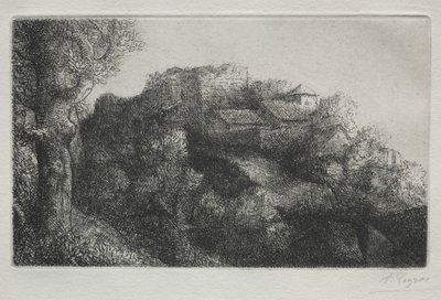 風景（建物あり） 作： Alphonse Legros