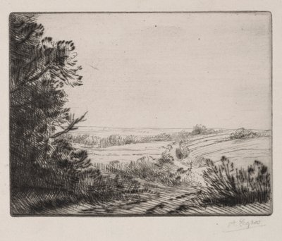 風景。 作： Alphonse Legros