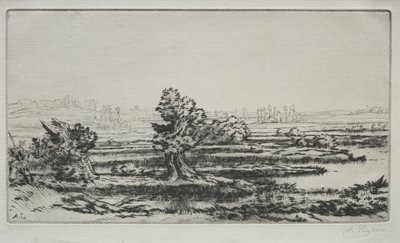 風景。 作： Alphonse Legros