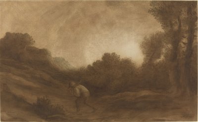 風景、夕方。 作： Alphonse Legros