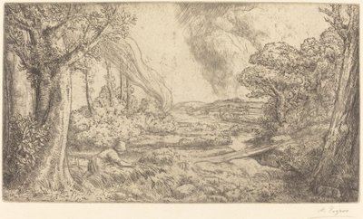 風景風景。 作： Alphonse Legros