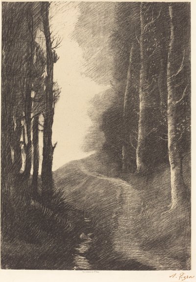 白樺のある風景 作： Alphonse Legros