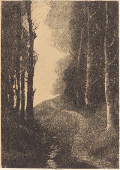 白樺のある風景 作： Alphonse Legros
