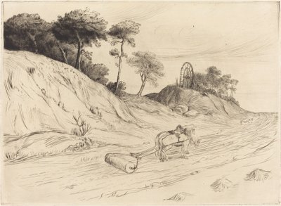 ローラーのある風景 Le paysage au rouleau. 作： Alphonse Legros