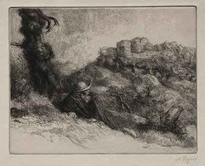 レヴナント城。 作： Alphonse Legros