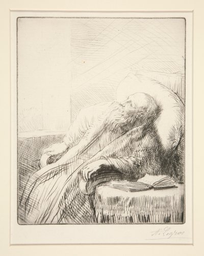 Le Convalescent (回復者) 作： Alphonse Legros