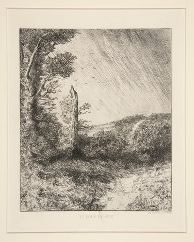 Le Coup de Vent (突風) 作： Alphonse Legros