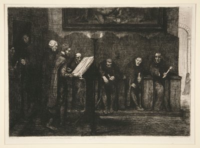 Les Chantres Espagnols - Le Lutrin (スペインのカントール、または書見台) 作： Alphonse Legros