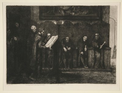 Les chantres espagnols、または Le lutrin (スペインのカントール、または書見台) 作： Alphonse Legros