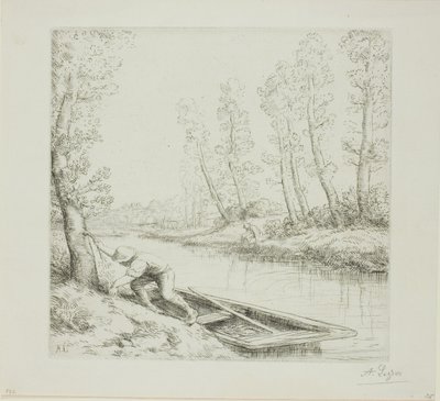 川の朝 作： Alphonse Legros