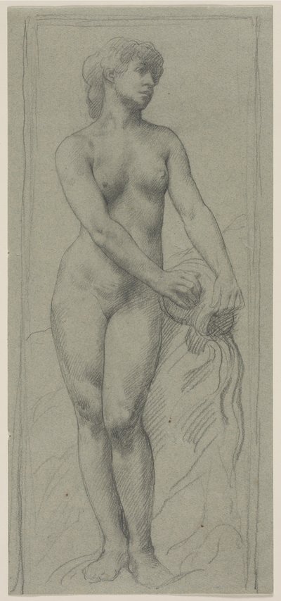 ヌードの女性。 作： Alphonse Legros
