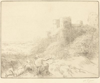 オールドシャトー 古城。 作： Alphonse Legros