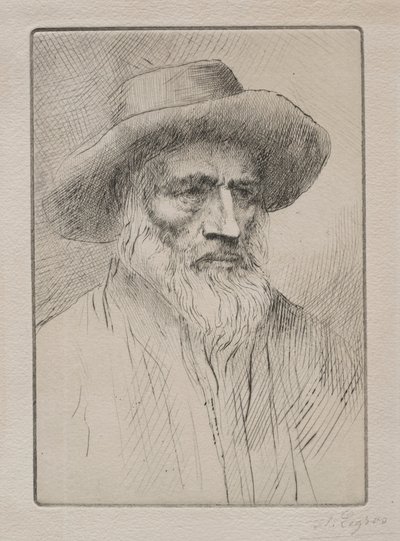 ヴォージュ農民。 作： Alphonse Legros
