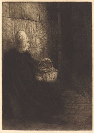 ブローニュの農民の女性 作： Alphonse Legros