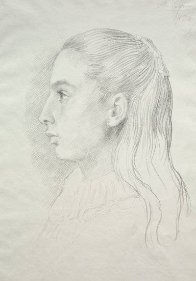 ミス・ノラ・E・レグロスの肖像 作： Alphonse Legros
