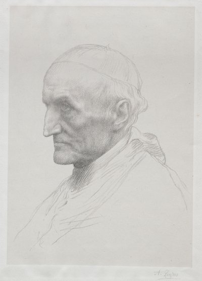 マニング枢機卿の肖像（二皿目） 作： Alphonse Legros
