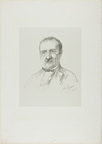 シャンフルーリーの肖像 作： Alphonse Legros