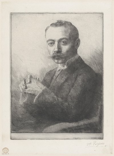 エドワード・D・アダムスの肖像、1892年。 作： Alphonse Legros