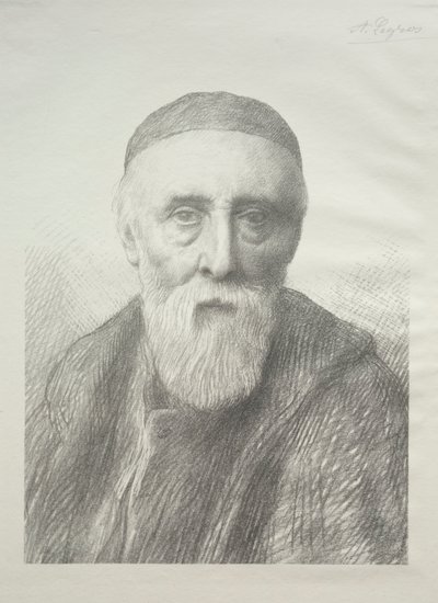 ジョージフレデリックワッツの第2版の肖像画。 作： Alphonse Legros