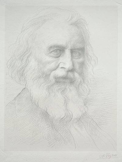 ヘンリーワズワースロングフェロー2ndプレートの肖像画。 作： Alphonse Legros