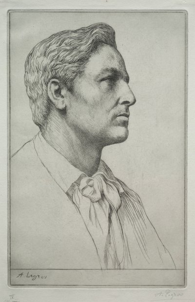チャールズ・ホルロイド卿の肖像 作： Alphonse Legros