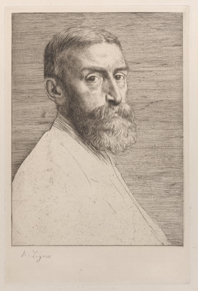 サー・エドワード・ジョン・ポインターの肖像、1877年。 作： Alphonse Legros