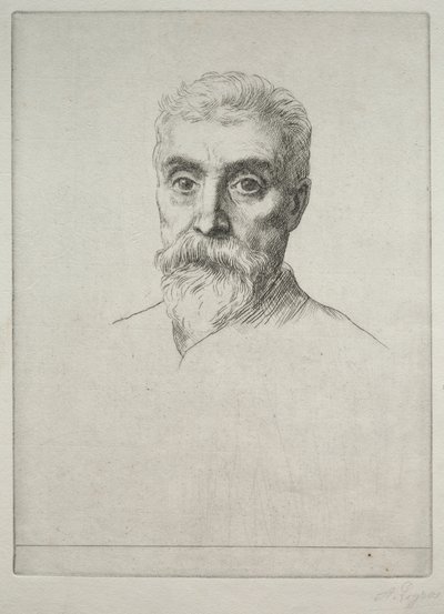 ハイラム S. マキシム卿の肖像 作： Alphonse Legros