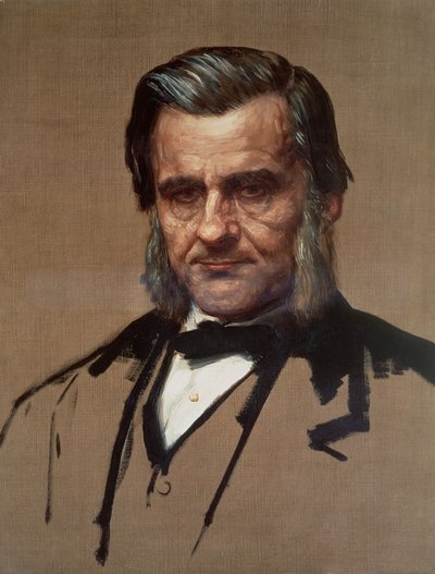 トーマス・ヘンリー・ハクスリーの肖像（1825-95） 作： Alphonse Legros
