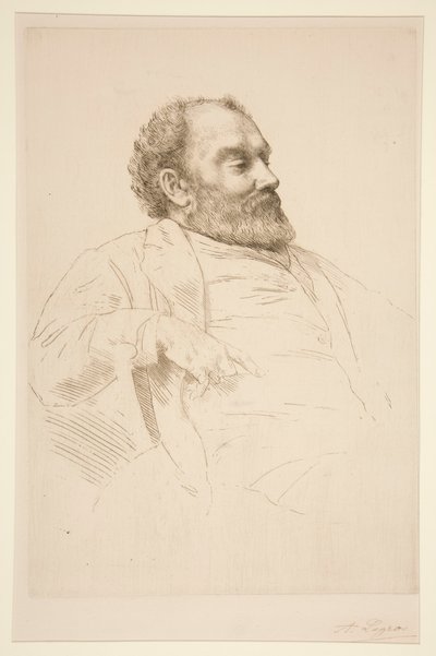 R.A. ヴァル プリンセップの肖像 作： Alphonse Legros