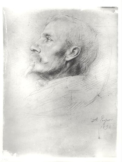 ウォルタークレーンの肖像画（1845-1915） 作： Alphonse Legros