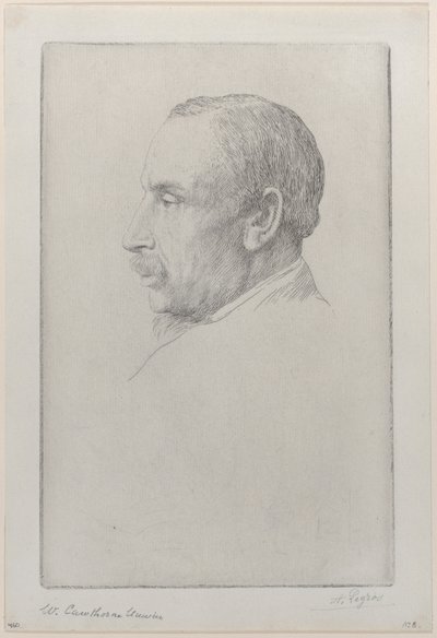 ウィリアム・カウソーン・アンウィンの肖像、1892年。 作： Alphonse Legros