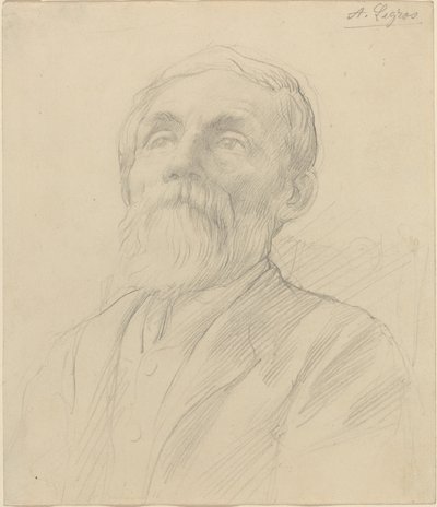 老人の肖像画。 作： Alphonse Legros