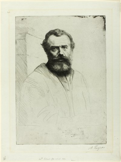 アーティストの肖像 作： Alphonse Legros