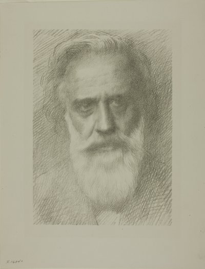 アーティストの肖像、8番目のプレート 作： Alphonse Legros