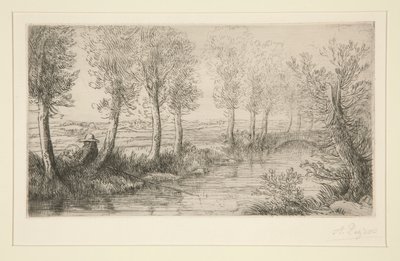 Pres du moulin (ミルの近く) 作： Alphonse Legros
