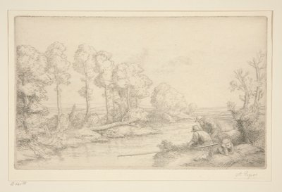 川辺で休む 作： Alphonse Legros