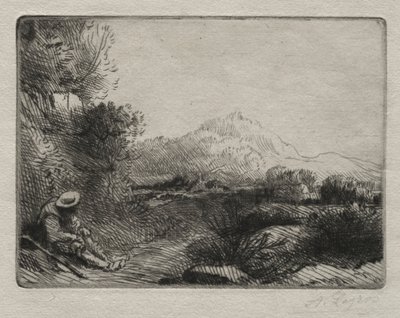 旅行者の残りの部分。 作： Alphonse Legros