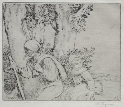 フィールドからの帰還 (Le Retour des Champs-2nd Plate) 作： Alphonse Legros