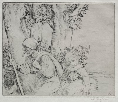 フィールドからの帰還 (Le Retour des Champs-2nd Plate) 作： Alphonse Legros