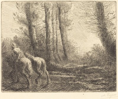 耕作からの帰還 (Le retour de labourage) 作： Alphonse Legros