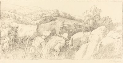 農民の帰還 作： Alphonse Legros
