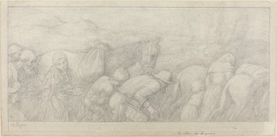 農民の帰還。 作： Alphonse Legros