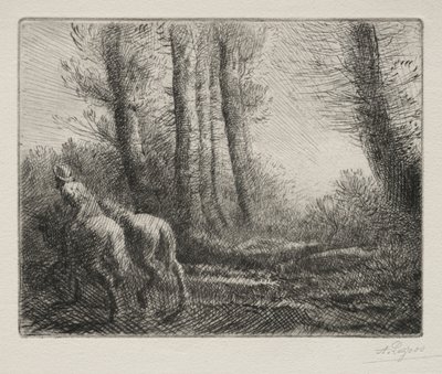 耕作地からの帰還。 作： Alphonse Legros