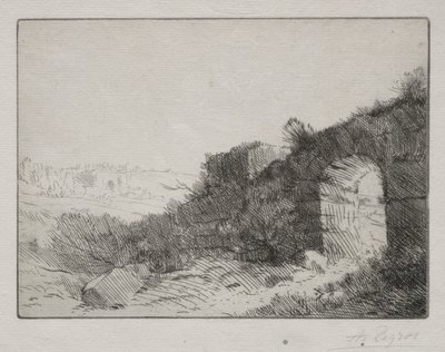 ローマ時代の遺跡 作： Alphonse Legros